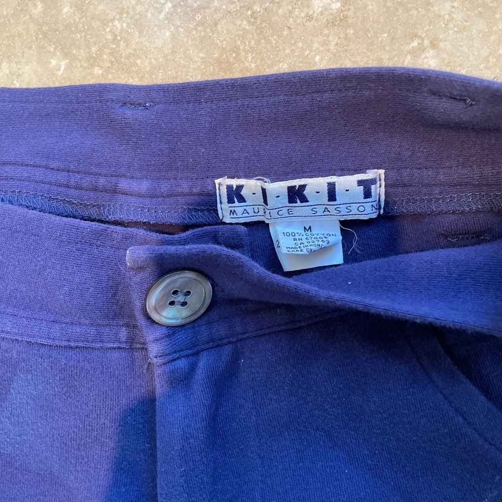 KIKIT MAURICE SASSON Vtg pants purple cotton high waist women M